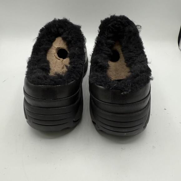 Merrell Fur Lined Black Slip-on Clogs Moc Womens 8 Encore Ice Smooth - Picture 5 of 11